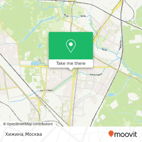 Карта Хижина, улица Кондратюка Москва 129515