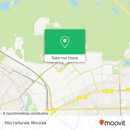 Карта Ностальгия, улица Николая Химушина Москва 107143