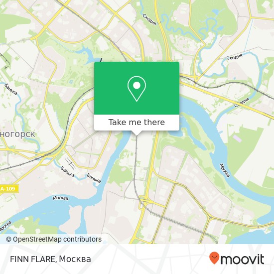 Карта FINN FLARE, Международная улица Красногорский район 143402