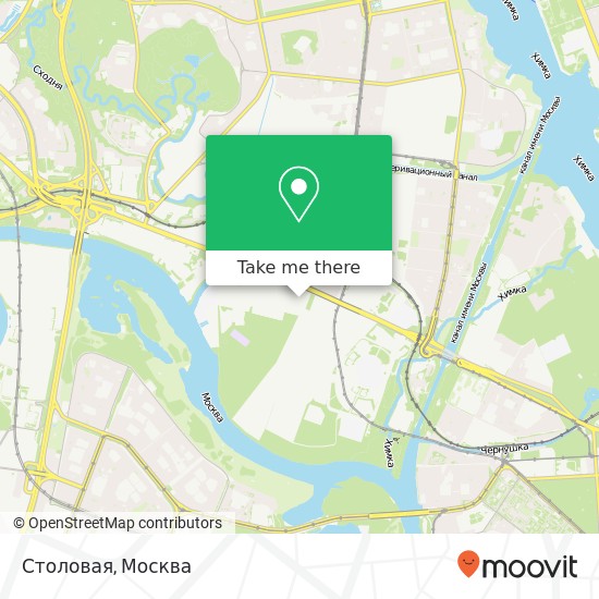 Карта Столовая, Москва 125424