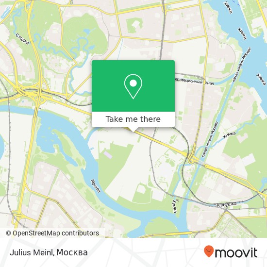 Карта Julius Meinl, Москва 125424