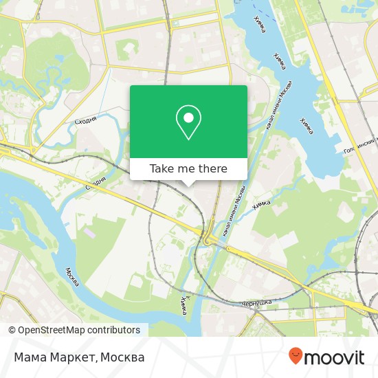Карта Мама Маркет, Москва 125362