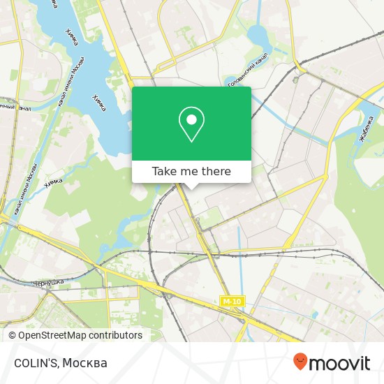 Карта COLIN'S, Москва 125171