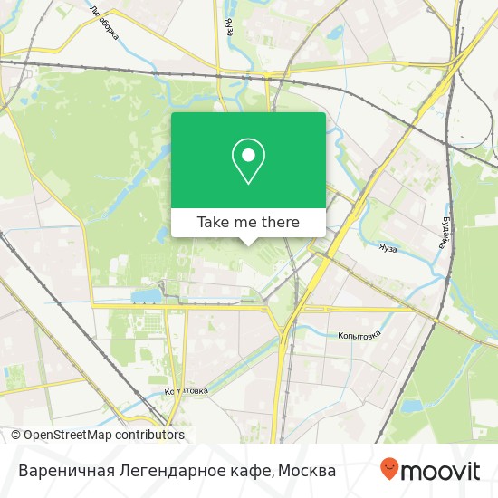 Карта Вареничная Легендарное кафе, Москва 129344