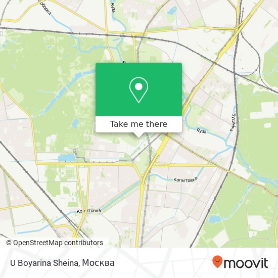 Карта U Boyarina Sheina, проспект Мира Москва 129344