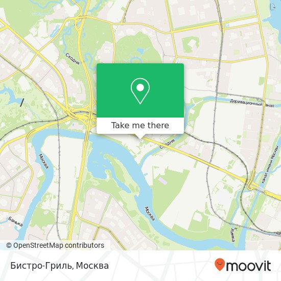 Карта Бистро-Гриль, Волоколамское шоссе, 87 Москва 125310