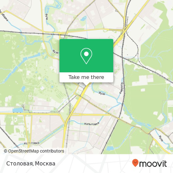 Карта Столовая, проспект Мира Москва 129226