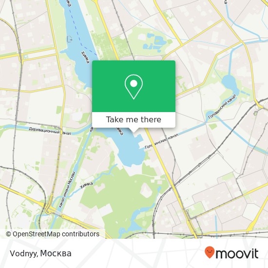 Карта Vodnyy, Ленинградское шоссе Москва 125212