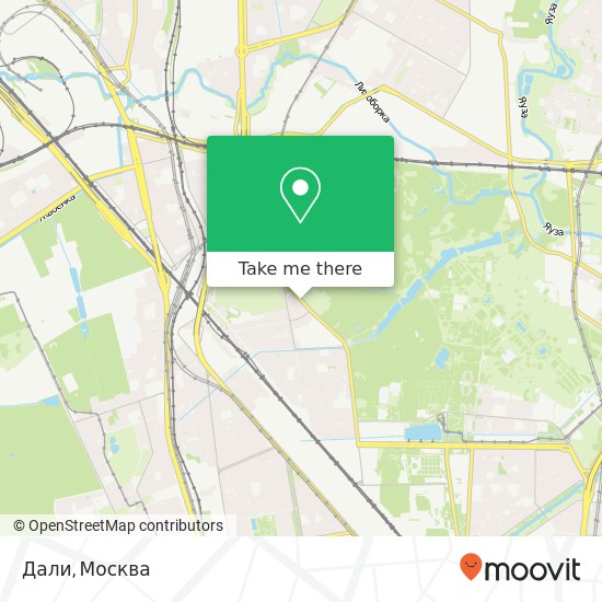 Карта Дали, Ботаническая улица Москва 127276