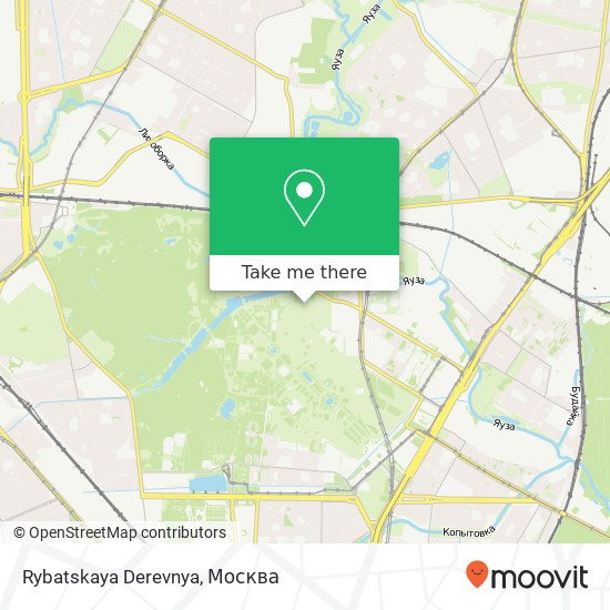 Карта Rybatskaya Derevnya, проспект Мира Москва 129344