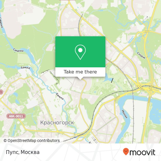 Карта Пупс, Москва 125222