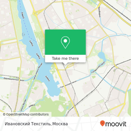 Карта Ивановский Текстиль, Москва 125212