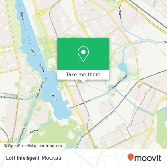 Карта Loft Intelligent, Головинское шоссе Москва 125212
