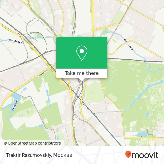 Карта Traktir Razumovskiy, Москва 127238