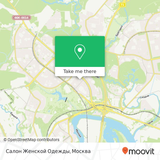 Карта Салон Женской Одежды, Москва 125464