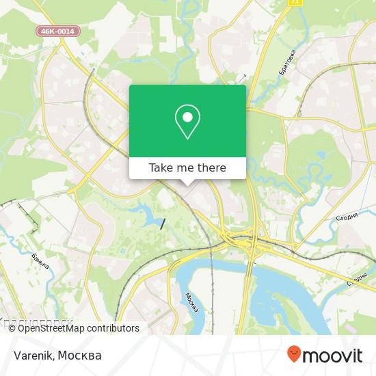 Карта Varenik, Митинская улица Москва 125464