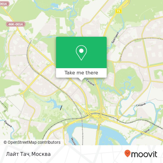 Карта Лайт Тач, Москва 125627