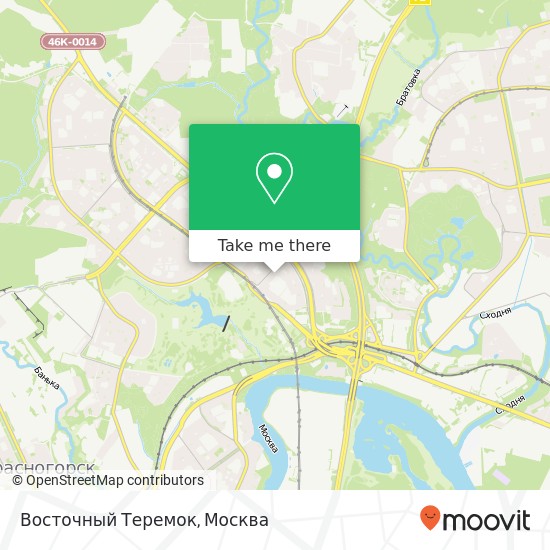 Карта Восточный Теремок, Москва 125464