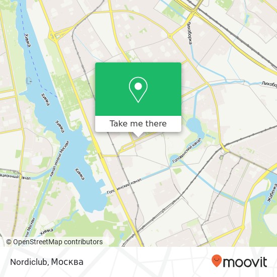Карта Nordiclub, Кронштадтский бульвар, 15 korp 1 Москва 125493