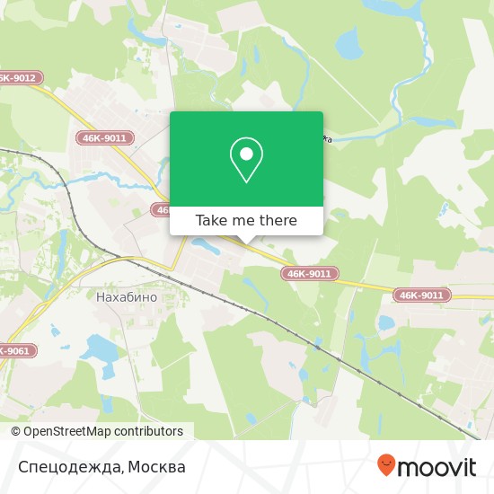 Карта Спецодежда, Волоколамское шоссе Красногорский район 143430