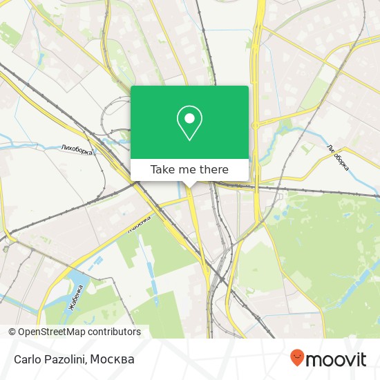 Карта Carlo Pazolini, Дмитровское шоссе, 52 KORP 1 Москва 127238