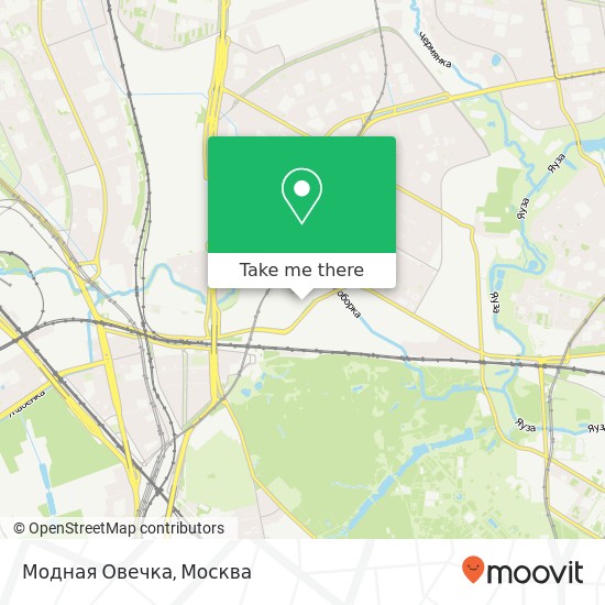 Карта Модная Овечка, Сигнальный проезд Москва 127273