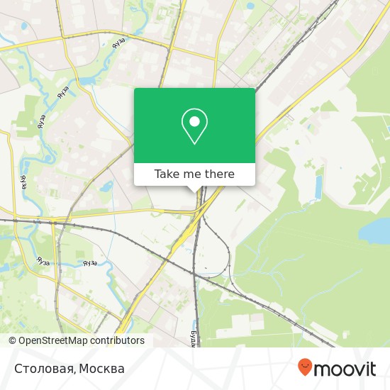 Карта Столовая, Москва 129344