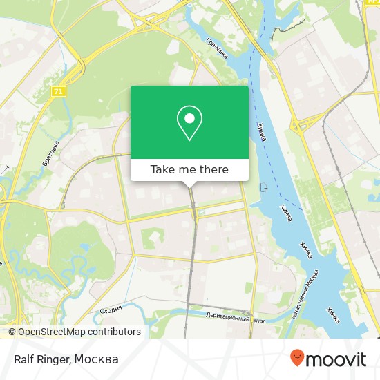 Карта Ralf Ringer, улица Героев Панфиловцев, 1 Москва 123373