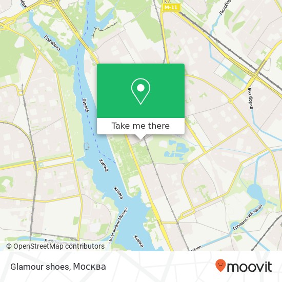 Карта Glamour shoes, Фестивальная улица, 2A Москва 125565