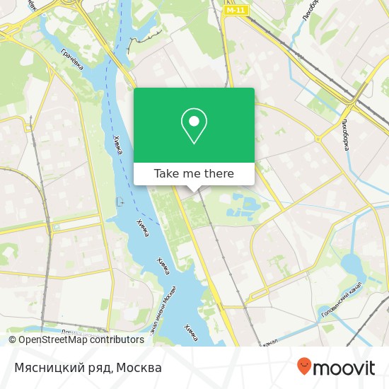 Карта Мясницкий ряд, Фестивальная улица, 2A Москва 125565