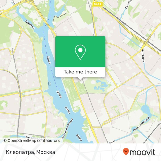 Карта Клеопатра, Фестивальная улица, 2A Москва 125565