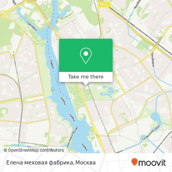 Карта Елена меховая фабрика, Фестивальная улица, 2A Москва 125565