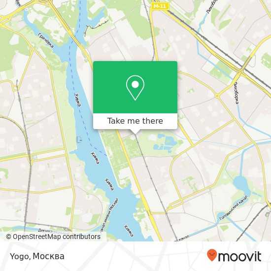 Карта Yogo, Москва 125565