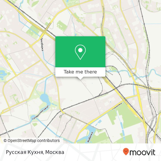 Карта Русская Кухня, Автомоторная улица Москва 125438