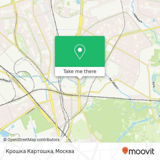 Карта Крошка Картошка, Москва 127562