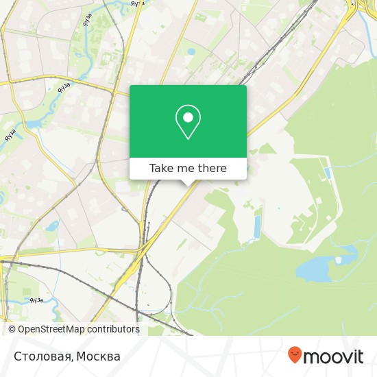 Карта Столовая, Москва 129337