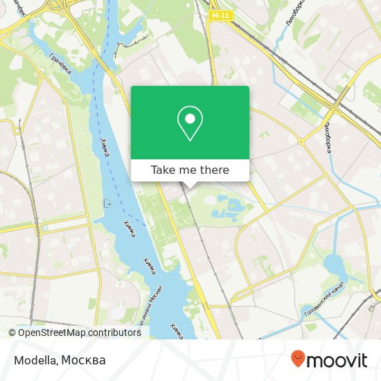 Карта Modella, Фестивальная улица, 2 Москва 125565