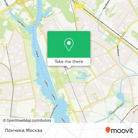 Карта Пончики, Фестивальная улица Москва 125565
