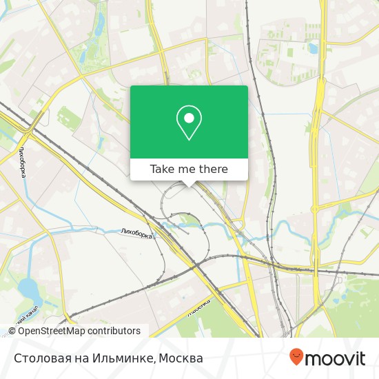 Карта Столовая на Ильминке, Москва 127238