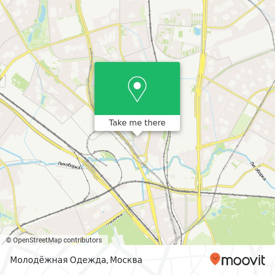 Карта Молодёжная Одежда, Москва 127474