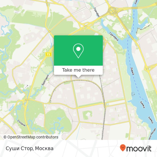Карта Суши Стор, Москва 125480