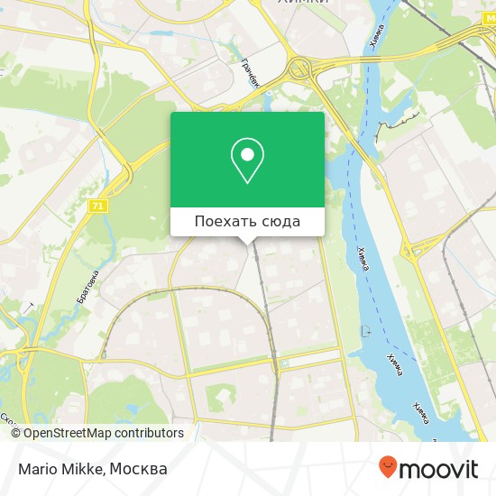 Карта Mario Mikke, Москва 125480
