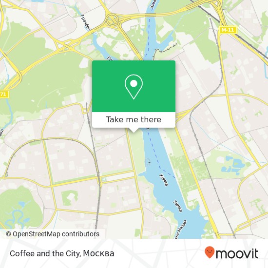 Карта Coffee and the City, Москва 125364