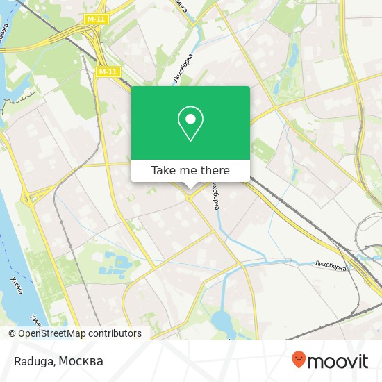 Карта Raduga, Петрозаводская улица Москва 125414