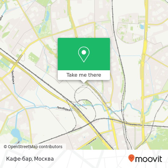 Карта Кафе-бар, Москва 127238