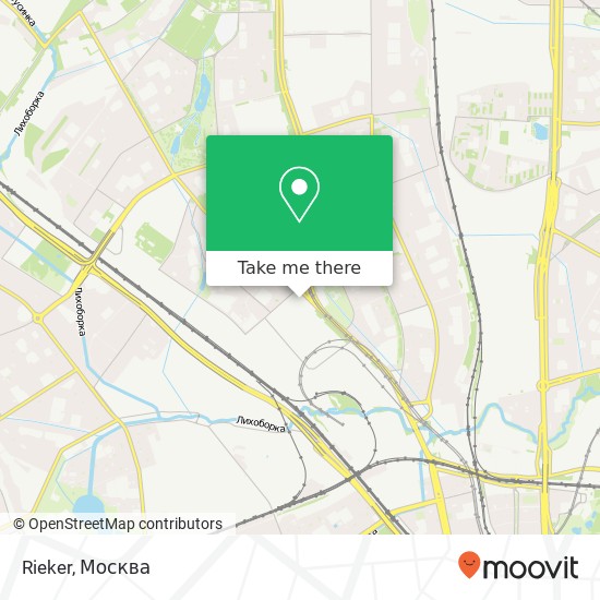 Карта Rieker, Дмитровское шоссе Москва 127486