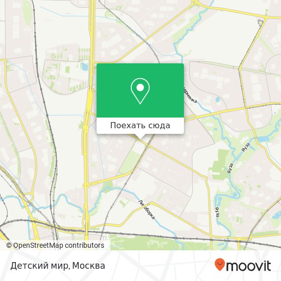 Карта Детский мир, улица Декабристов, 15 Москва 127566