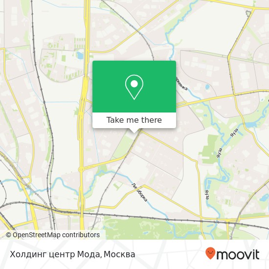 Карта Холдинг центр Мода, Москва 127562