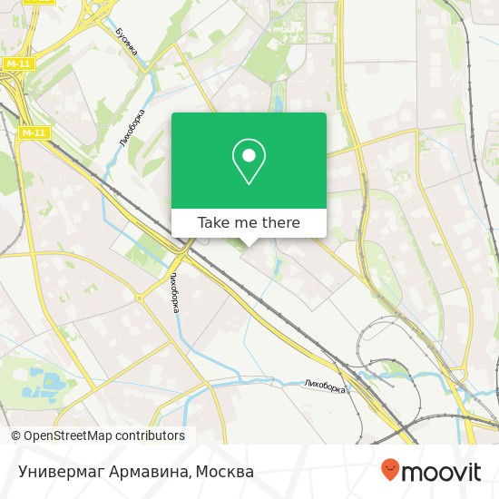 Карта Универмаг Армавина, Москва 127486