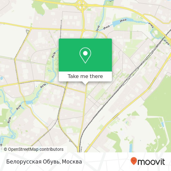 Карта Белорусская Обувь, Москва 129281